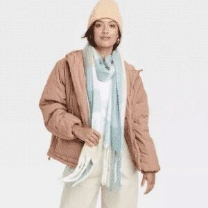 *a new day* Puffer Jacket w/ Hood Like New Medium